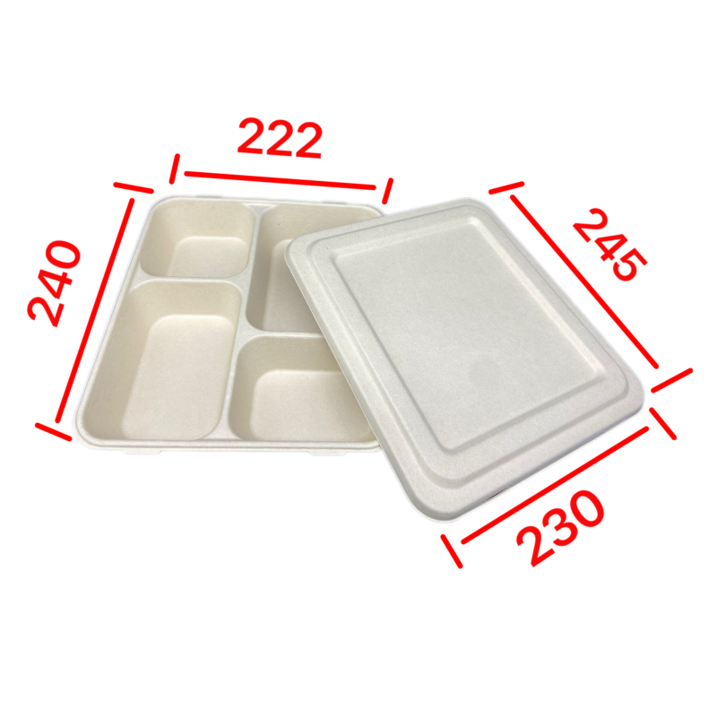 環保植纖4格餐盒